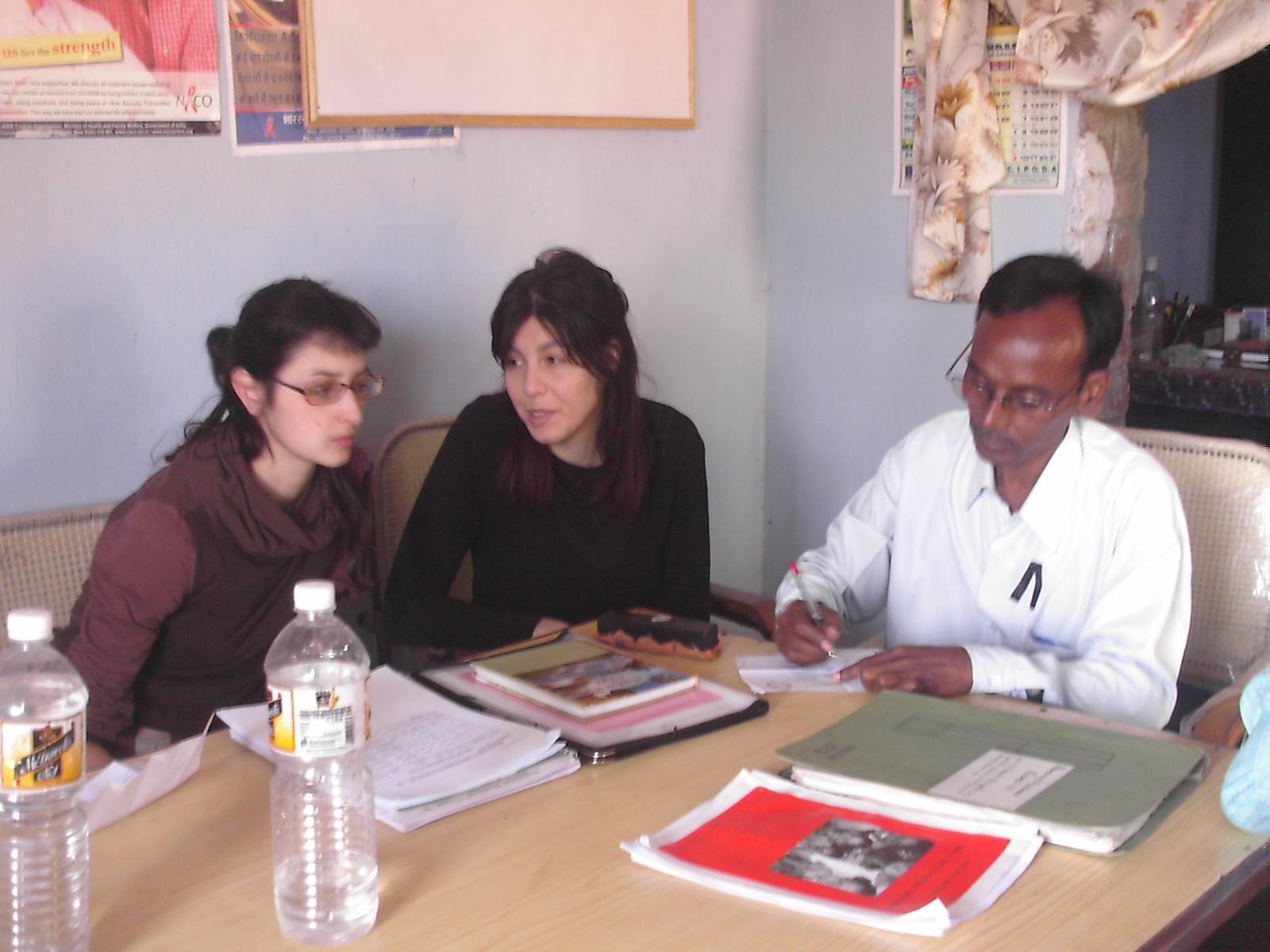 Women in self-help group meeting